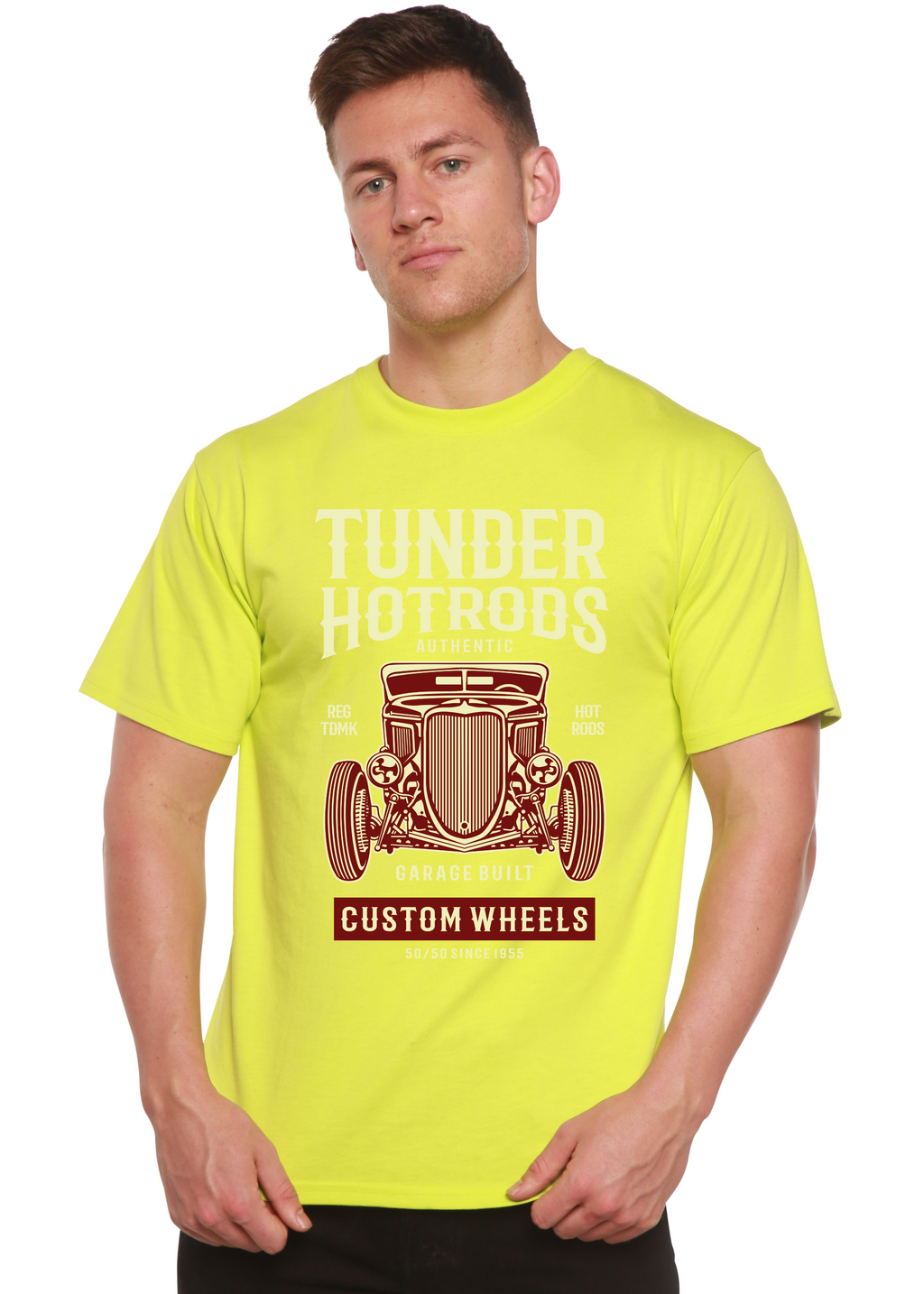 Camiseta gráfica de manga corta para hombre Thunder Hot Spun Bamboo® de viscosa de bambú y algodón orgánico