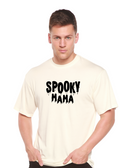 Camiseta gráfica de manga corta de bambú/algodón orgánico para hombre "Spooky Mama Halloween"