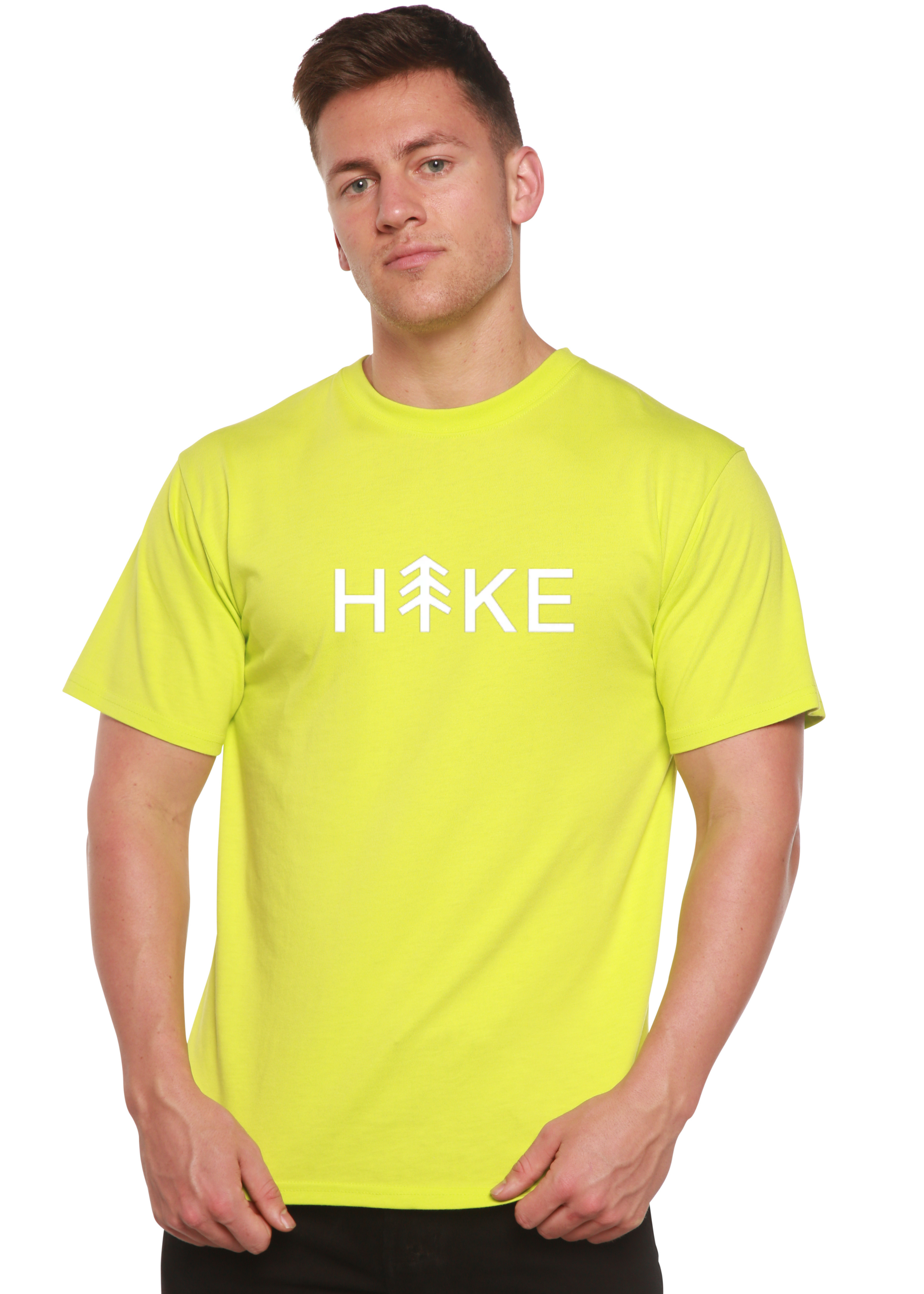 Camiseta gráfica de manga corta Hike para hombre de bambú viscosa/algodón orgánico