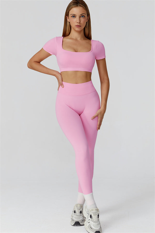 Conjunto de 2 piezas Reign Crop Top y Leggings