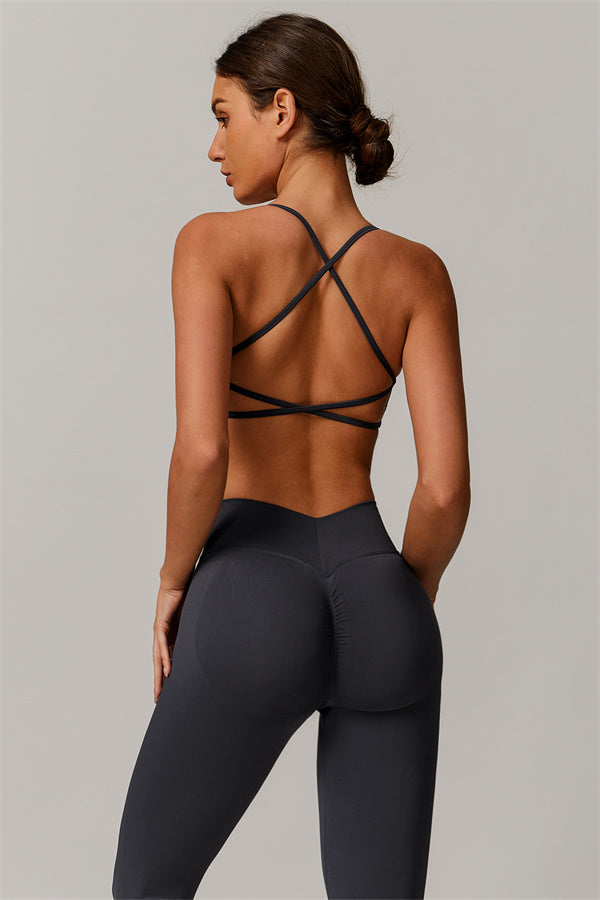 Conjunto de 2 piezas de sujetador deportivo y leggings Nova Luxe