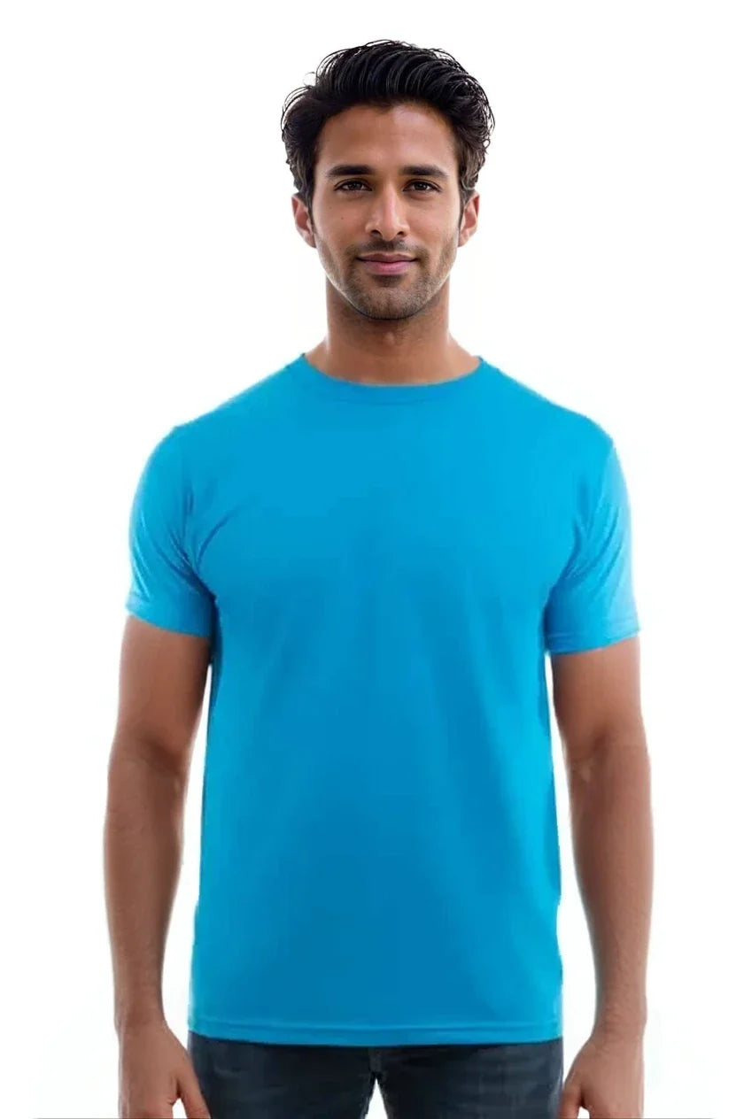 Camiseta de cuello redondo de algodón de primera calidad 3100 - Colores oscuros