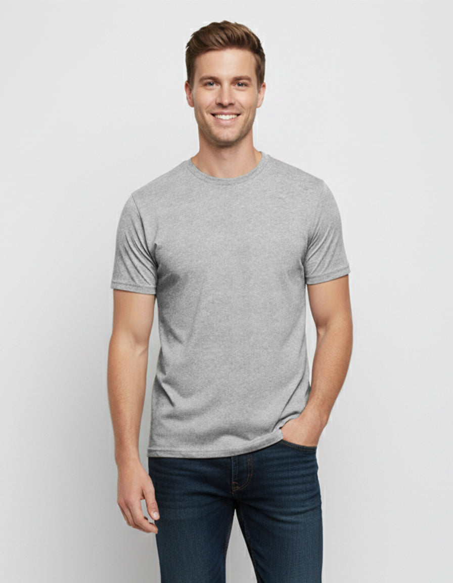 Camiseta de cuello redondo de algodón de primera calidad 3100 - Colores oscuros
