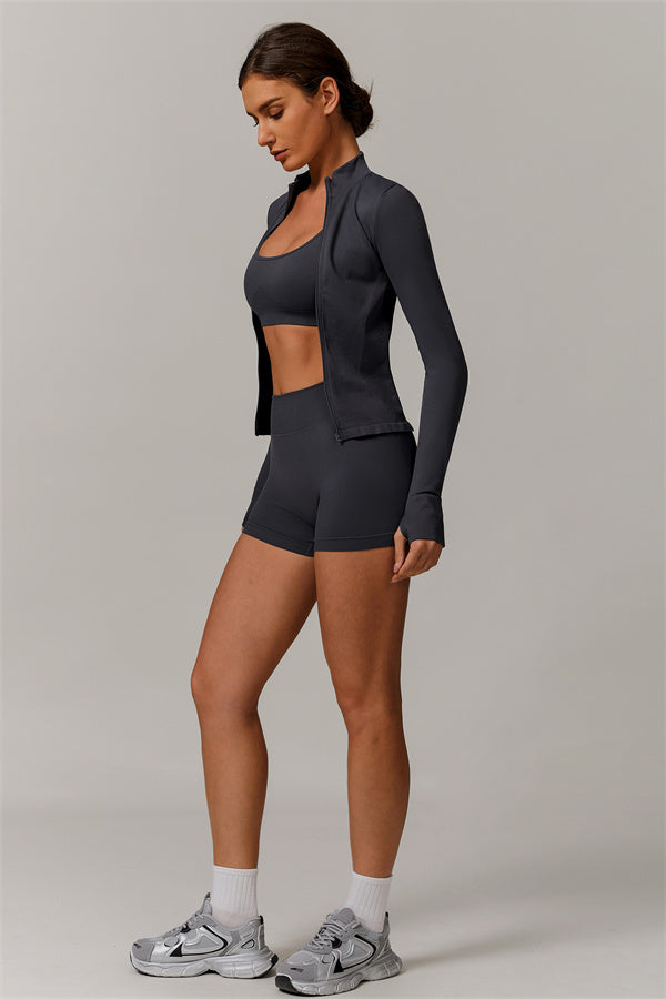 Conjunto de 2 piezas de chaqueta y shorts Nova Luxe