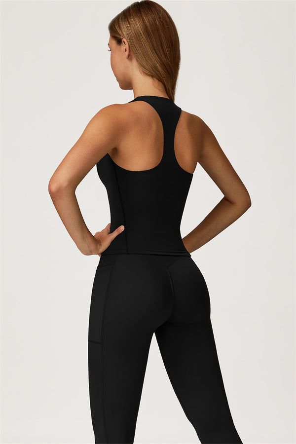 El conjunto de 2 piezas de leggings y camiseta corta Glacier