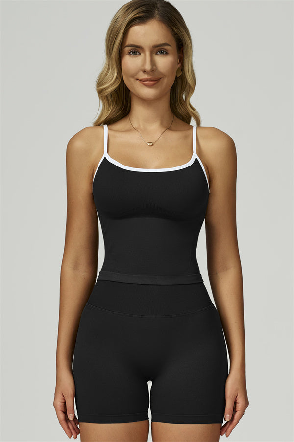 Conjunto de 2 piezas de top corto y shorts Prime Line
