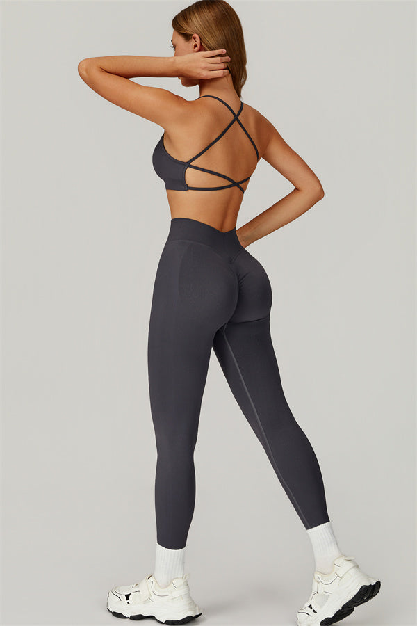 Conjunto de 2 piezas de leggings y sujetador deportivo Nova personalizado