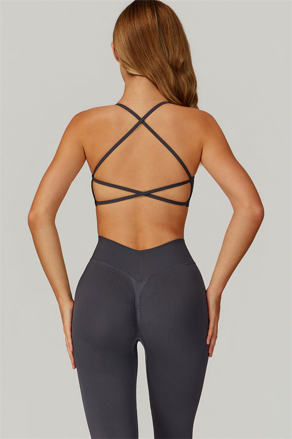 Conjunto de 2 piezas de leggings y sujetador deportivo Nova personalizado