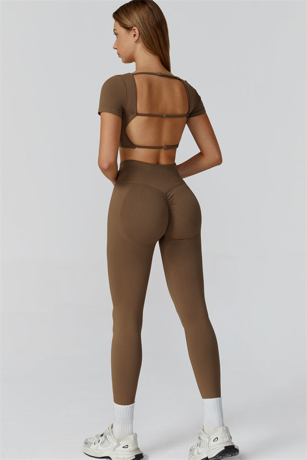 Conjunto de 2 piezas Reign Crop Top y Leggings