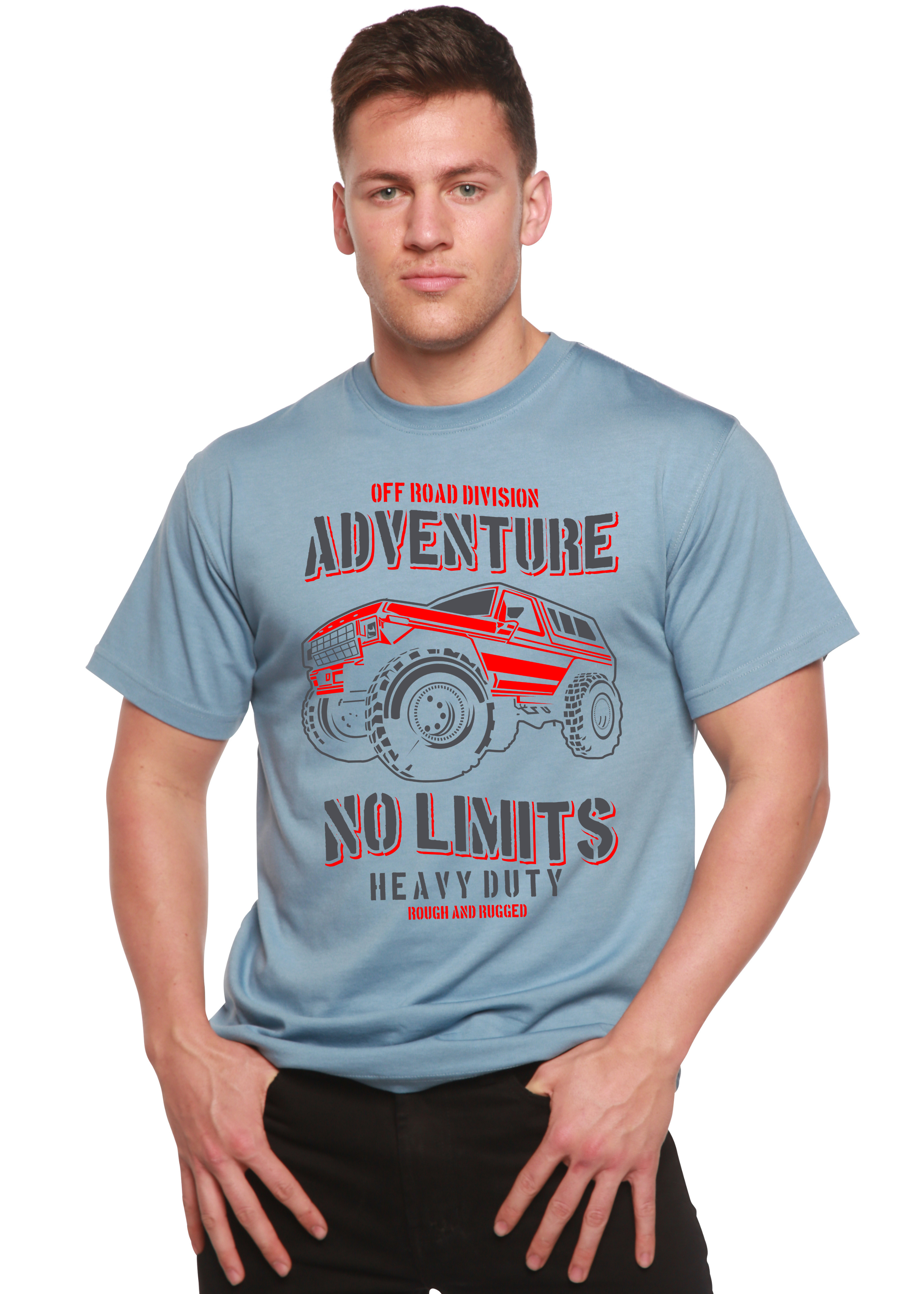 Camiseta gráfica de manga corta para hombre No Limits Spun Bamboo® de bambú viscosa/algodón orgánico