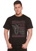 Camiseta gráfica de manga corta para hombre Speed Master Spun Bamboo® de bambú viscosa/algodón orgánico