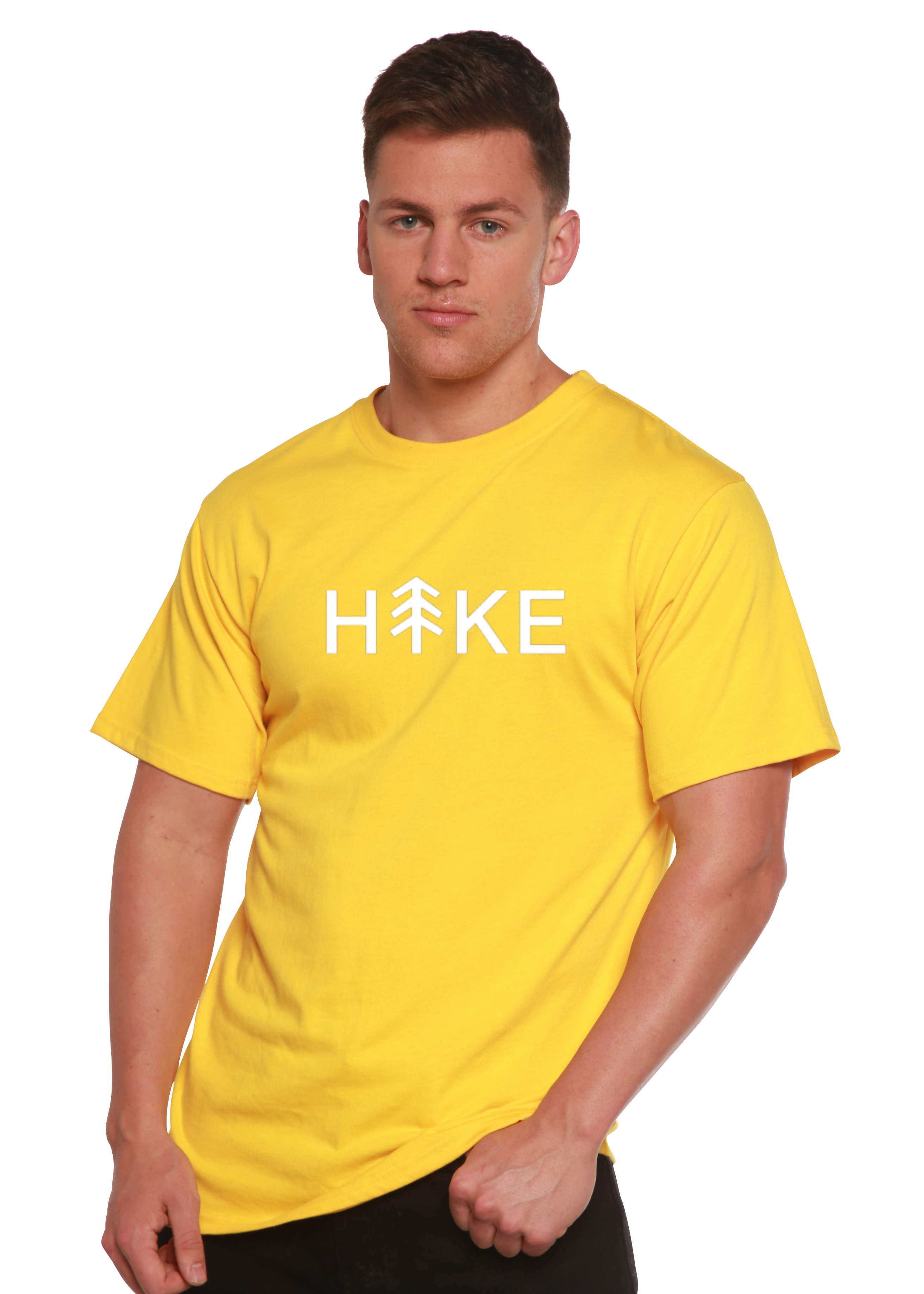 Camiseta gráfica de manga corta Hike para hombre de bambú viscosa/algodón orgánico