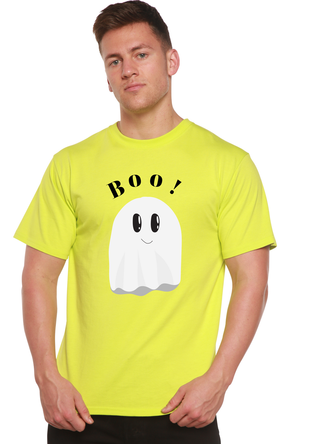 Camiseta gráfica de manga corta de bambú/algodón orgánico Boo para hombre