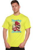 Camiseta Gráfica Unisex de Manga Corta de Viscosa de Bambú/Algodón Orgánico "Temporada de Frío"