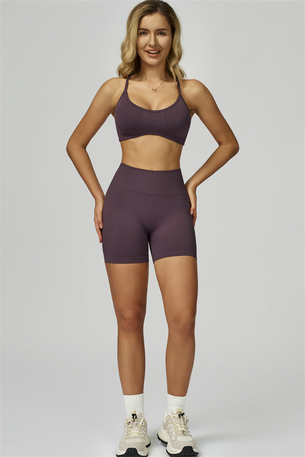 Conjunto de 2 piezas de shorts y top deportivo Prime