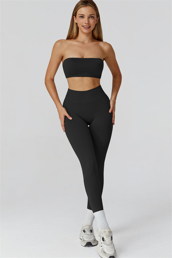 Conjunto de 2 piezas de leggings y sujetador deportivo Reign