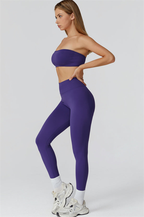 Conjunto de 2 piezas de leggings y sujetador deportivo Reign