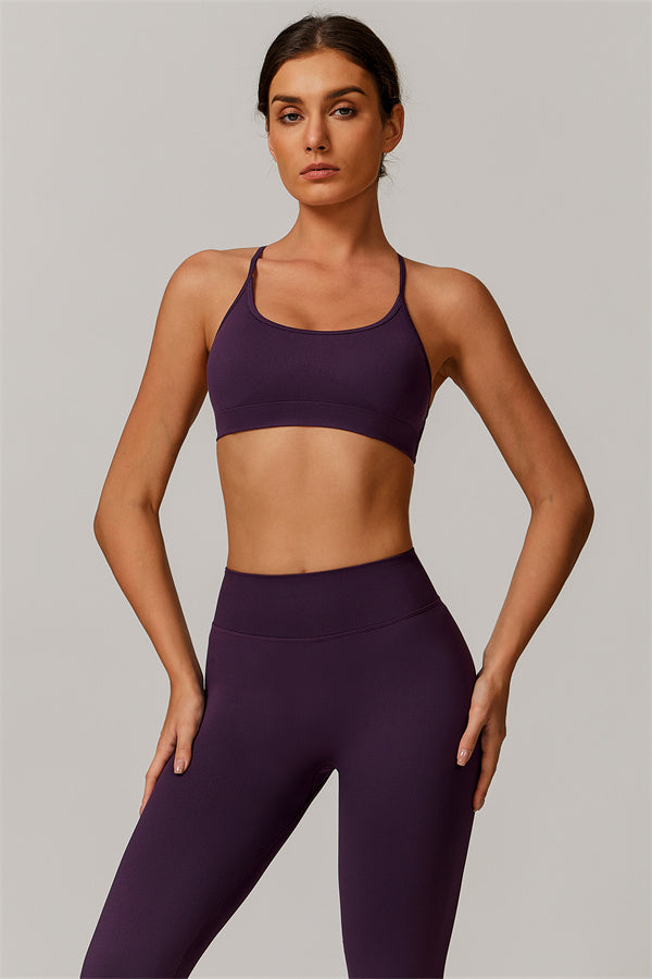 Conjunto de 2 piezas de sujetador deportivo y leggings Nova Luxe