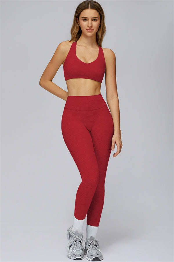 The Radiance Racerback Sports Bra Leggings 2-Piece Set