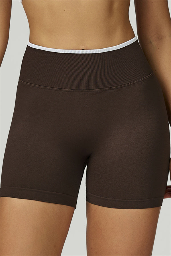 Conjunto de 2 piezas de shorts y top corto de manga larga Prime Line