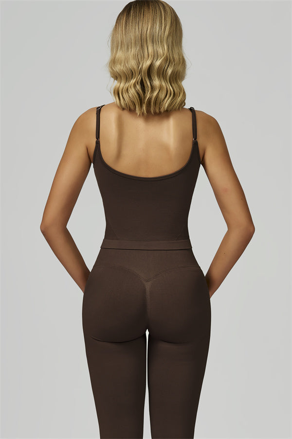 Conjunto de 2 piezas de top corto y leggings Prime
