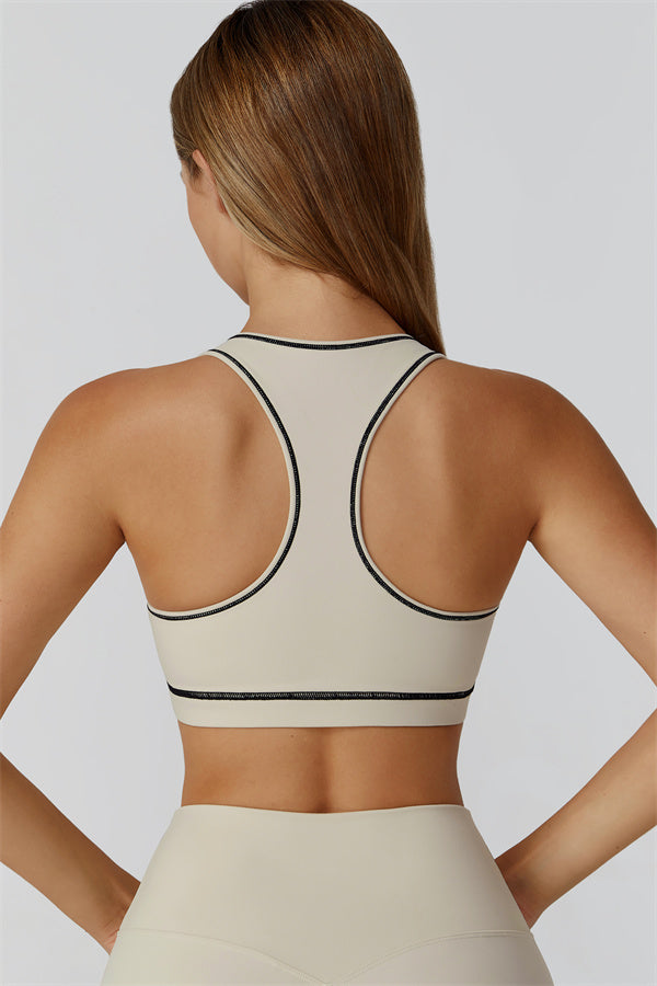 El conjunto de 3 piezas de leggings y sujetador deportivo con cremallera Venus