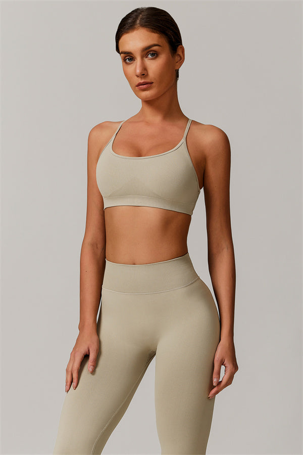 Conjunto de 2 piezas de sujetador deportivo y leggings Nova Luxe