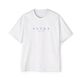 Camiseta de manga corta Aftrz Classics Heavy Oversized - Blanca con logo azul
