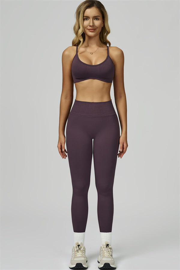 El conjunto de 2 piezas de leggings y sujetador deportivo Prime
