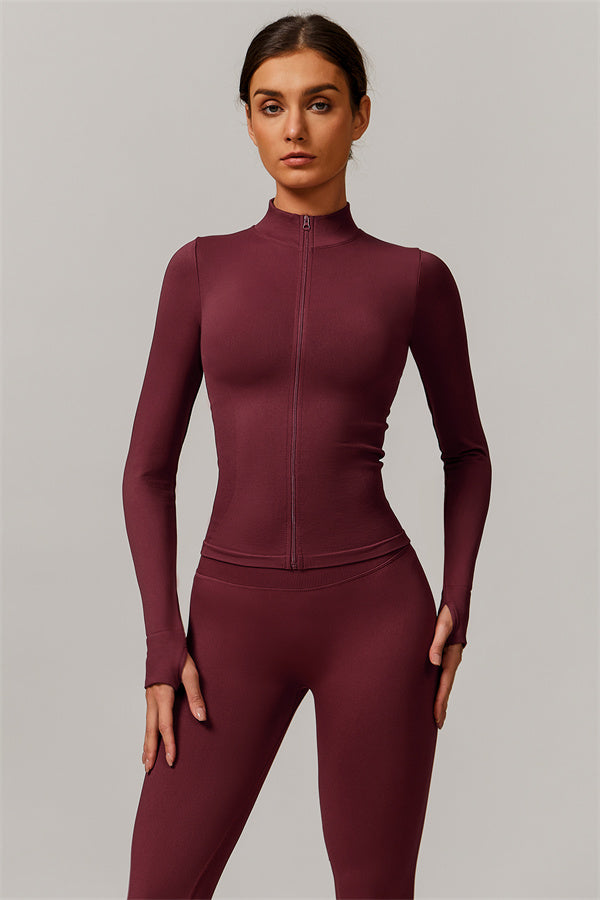 Conjunto de 3 piezas Nova Luxe: chaqueta, sujetador deportivo y leggings