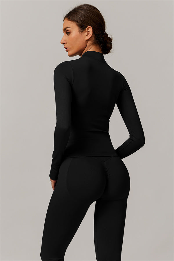 Conjunto de 3 piezas Nova Luxe: chaqueta, sujetador deportivo y leggings