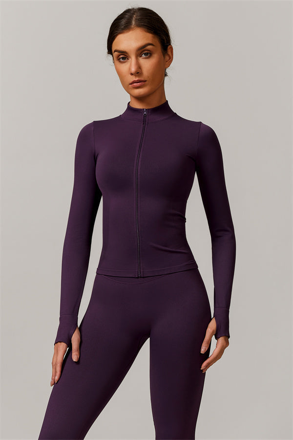 Conjunto de 3 piezas Nova Luxe: chaqueta, sujetador deportivo y leggings