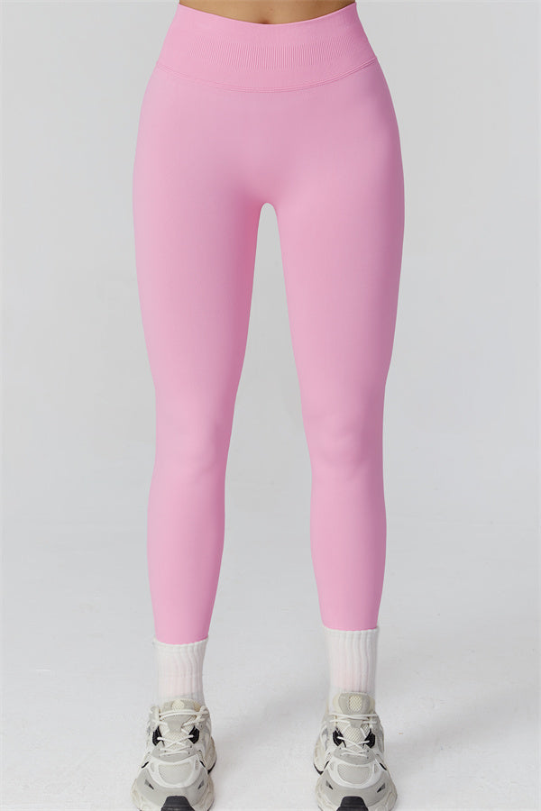 Conjunto de 2 piezas de leggings y top corto de manga larga Reign