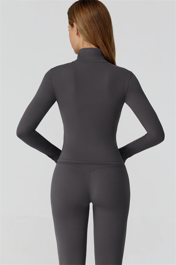 El conjunto de 3 piezas de leggings y sujetador deportivo con cremallera Venus