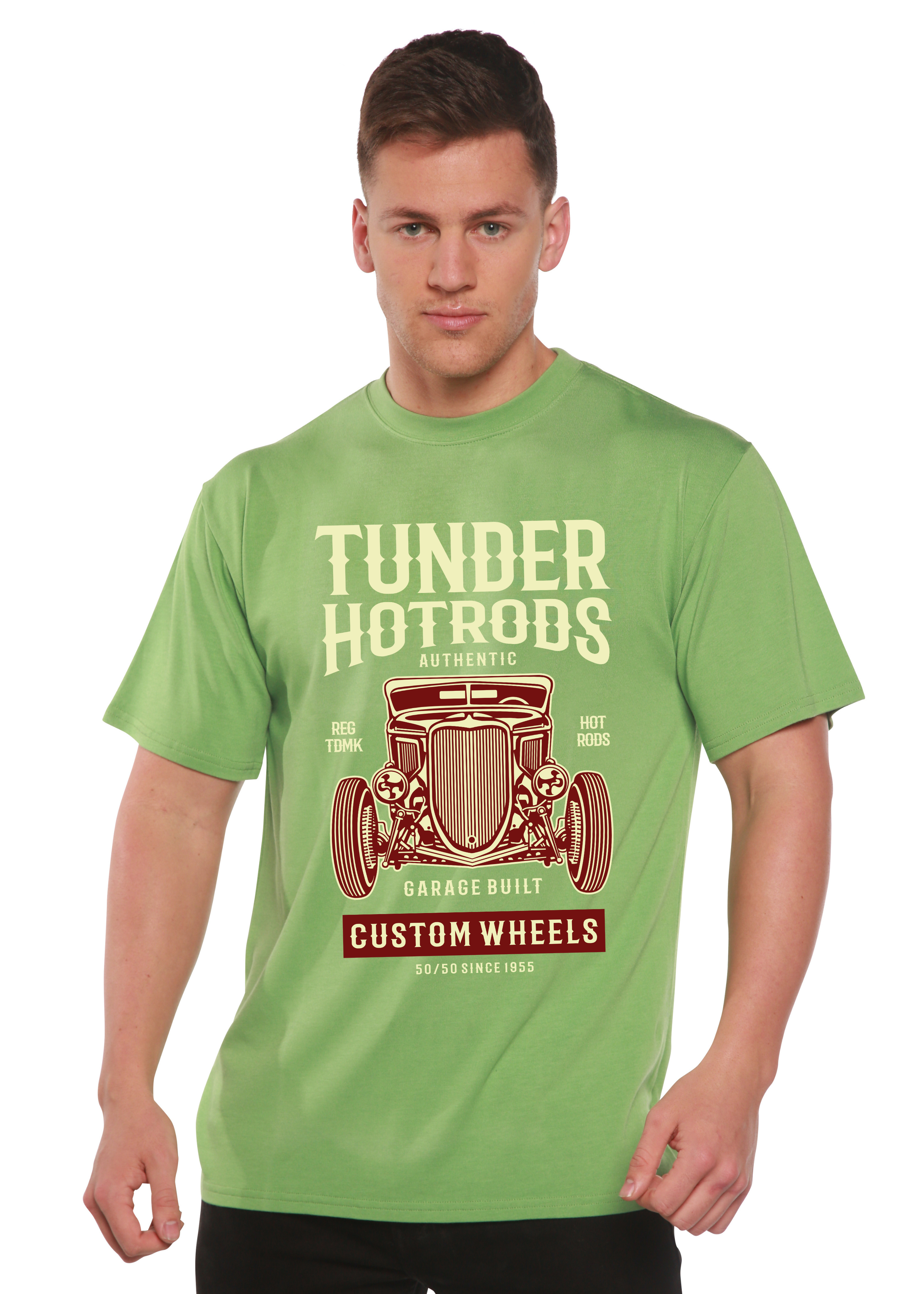 Camiseta gráfica de manga corta para hombre Thunder Hot Spun Bamboo® de viscosa de bambú y algodón orgánico