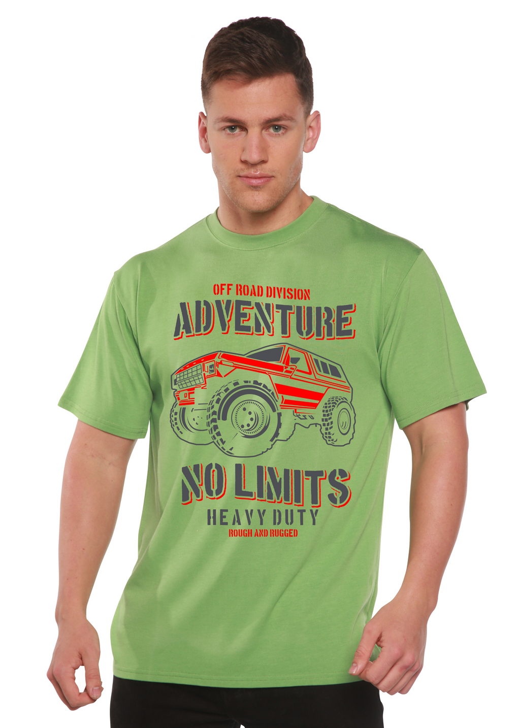 Camiseta gráfica de manga corta para hombre No Limits Spun Bamboo® de bambú viscosa/algodón orgánico