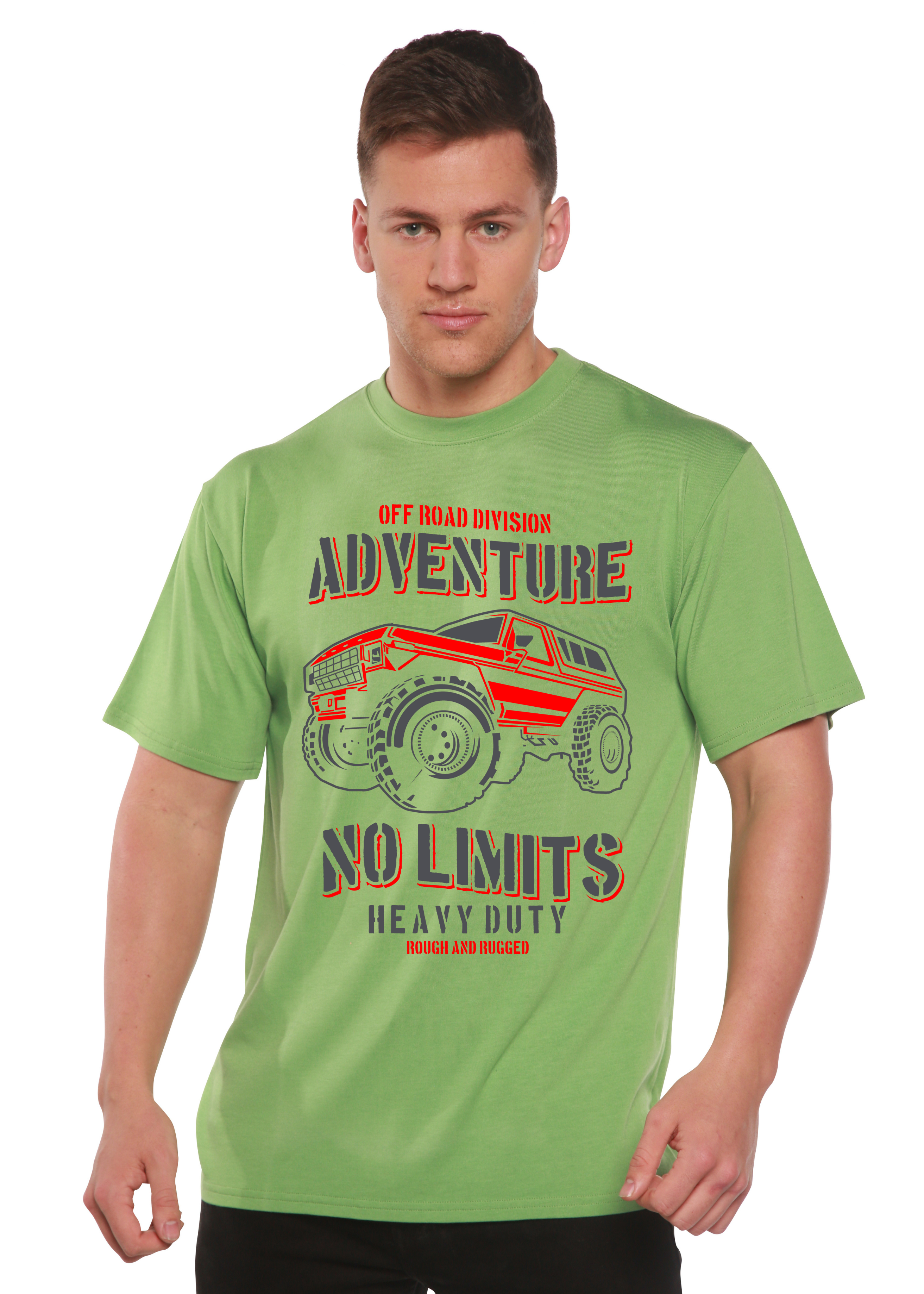 Camiseta gráfica de manga corta para hombre No Limits Spun Bamboo® de bambú viscosa/algodón orgánico