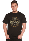 Camiseta Gráfica de Manga Corta Sanforized Denim para Hombre de Viscosa de Bambú/Algodón Orgánico