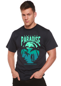Camiseta gráfica de manga corta de viscosa de bambú y algodón orgánico para hombre Surfing Paradise California Spun Bamboo®