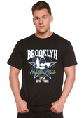 Camiseta gráfica de manga corta de bambú/algodón orgánico Brooklyn Health Club para hombre