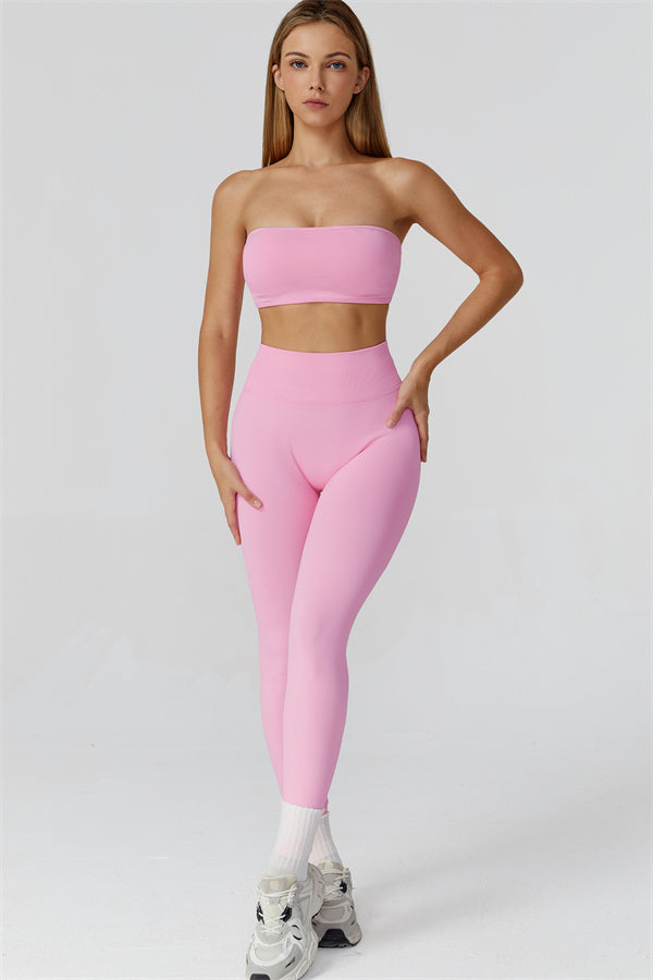 Conjunto de 2 piezas de leggings y sujetador deportivo Reign