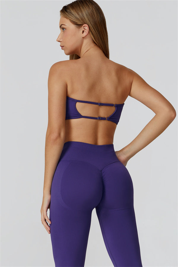 Conjunto de 2 piezas de leggings y sujetador deportivo Reign