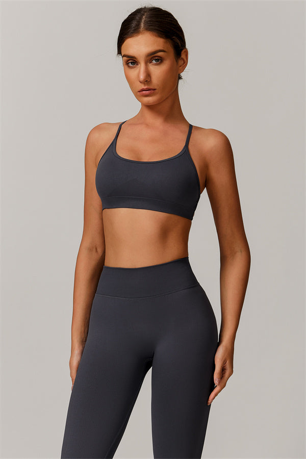 Conjunto de 2 piezas de sujetador deportivo y leggings Nova Luxe