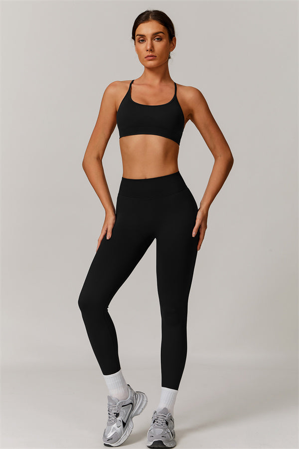 Conjunto de 2 piezas de sujetador deportivo y leggings Nova Luxe