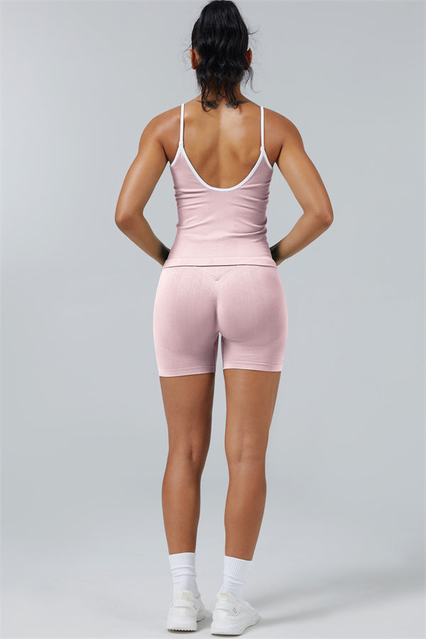 Conjunto de 2 piezas Elevate: top corto y shorts