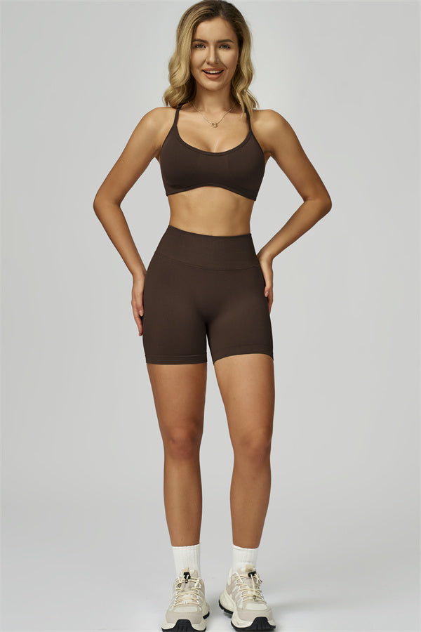 Conjunto de 2 piezas de shorts y top deportivo Prime