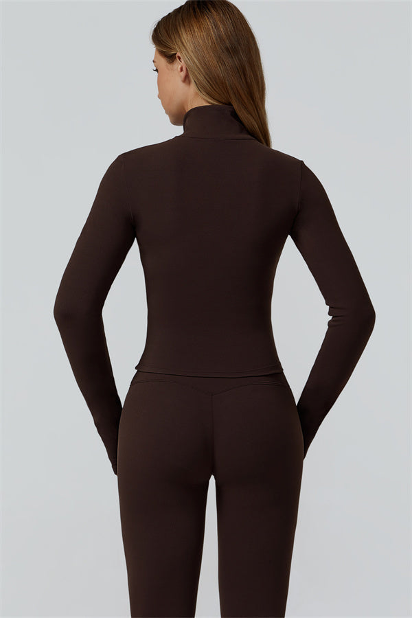El conjunto de 3 piezas de leggings y sujetador deportivo con cremallera Venus