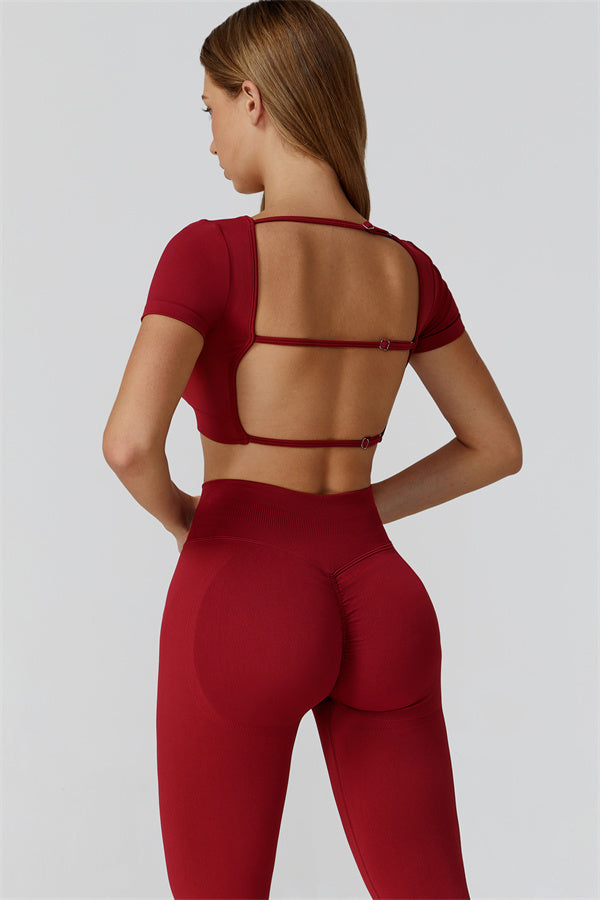 Conjunto de 2 piezas Reign Crop Top y Leggings