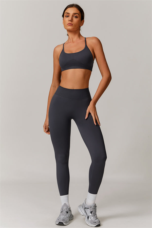 Conjunto de 2 piezas de sujetador deportivo y leggings Nova Luxe