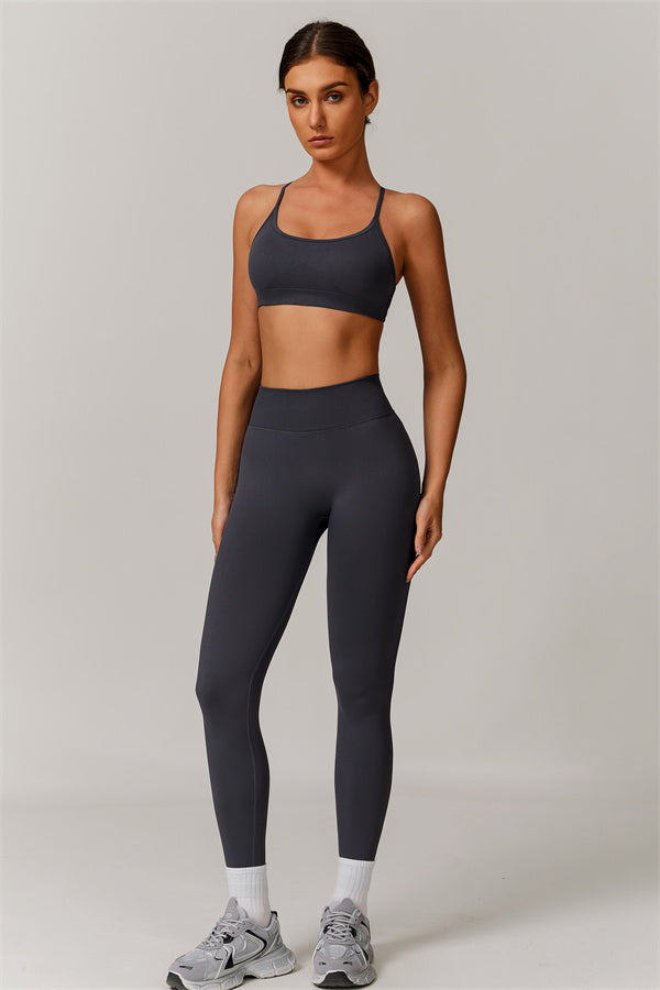 Conjunto de 2 piezas de sujetador deportivo y leggings Nova Luxe
